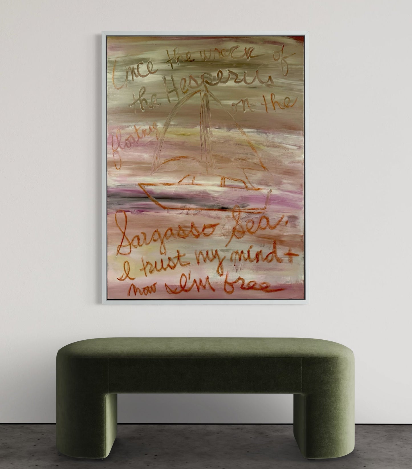 Sargasso Sea detail — abstract painting, Inside/Outside collection