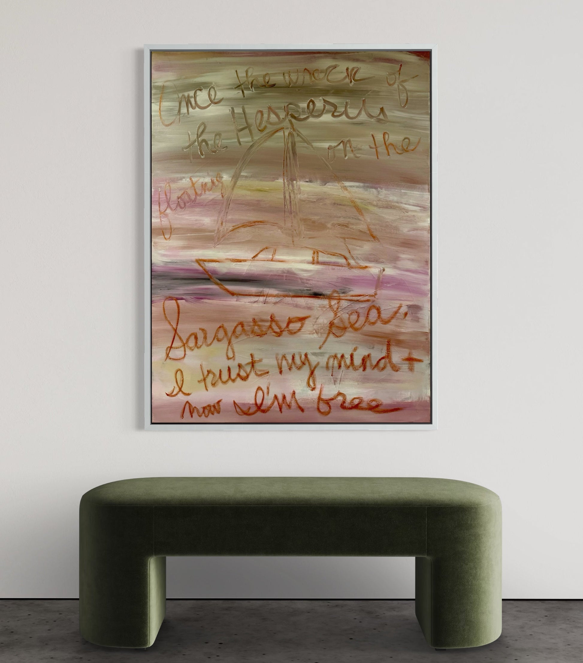 Sargasso Sea detail — abstract painting, Inside/Outside collection